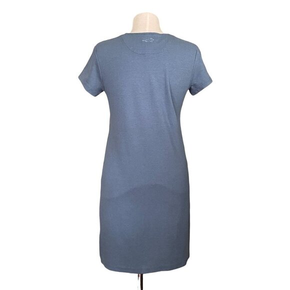 Horny Toad Womens Sz S Dress Slate Blue Athleisure Media Pocket Lyocell Cotton - Picture 3 of 6